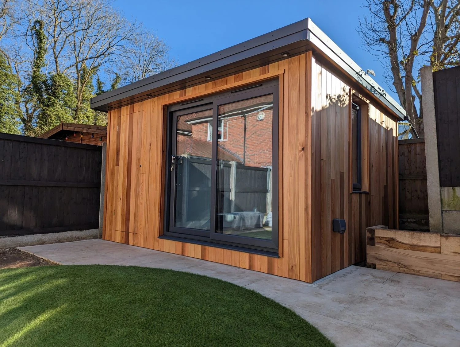 A completed Cedar Spaces garden offices project